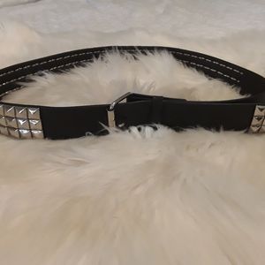 Large Black studded belt